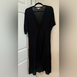 2/$20 O'Neill Saltwater Solids black bathing suit cover up size M light flowy